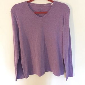 Purple Long Sleeve Croft & Barrow Tee